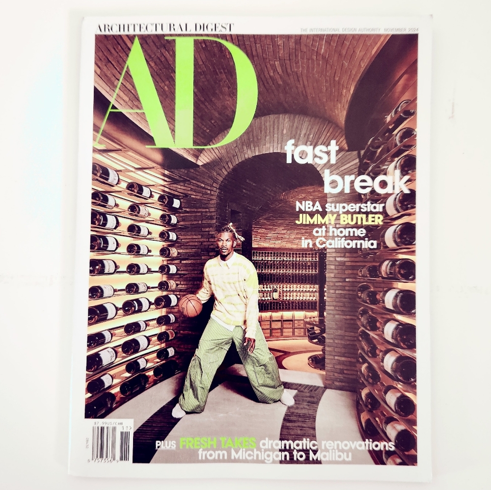 🍭7/$15 Architectural Digest Magazine November 2024 Jimmy Butler